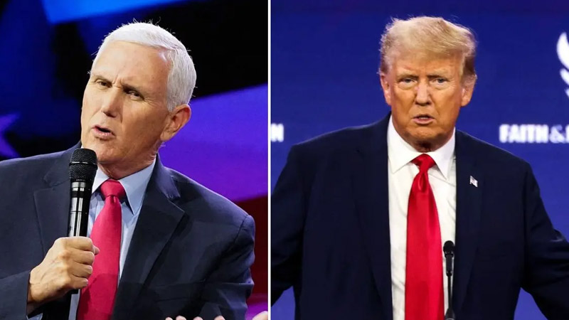 Mike Pence and Donald Trump