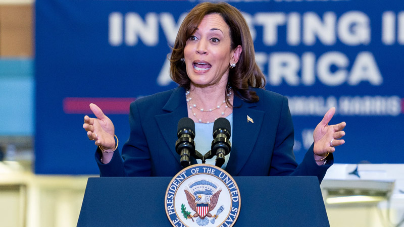  Vice President Kamala Harris Rallies Support for Abortion Rights, Targets GOP in California Speech