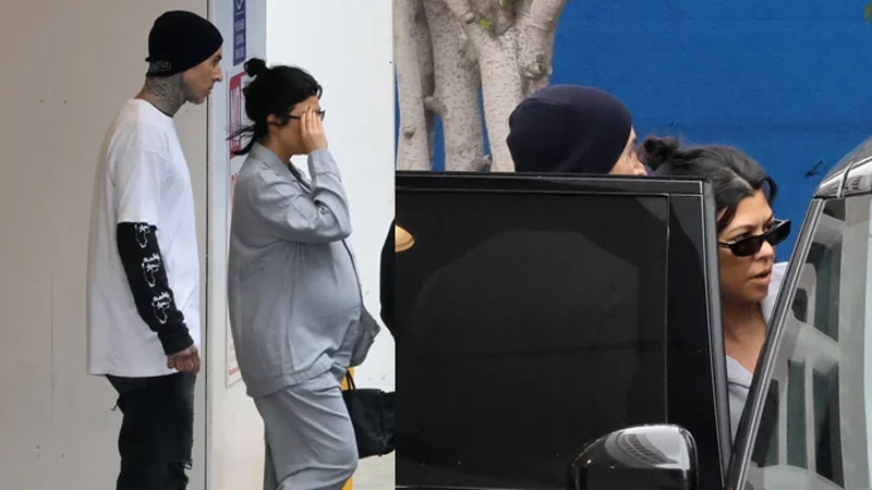  Travis Barker, Kourtney Kardashian spotted leaving hospital amid family emergency