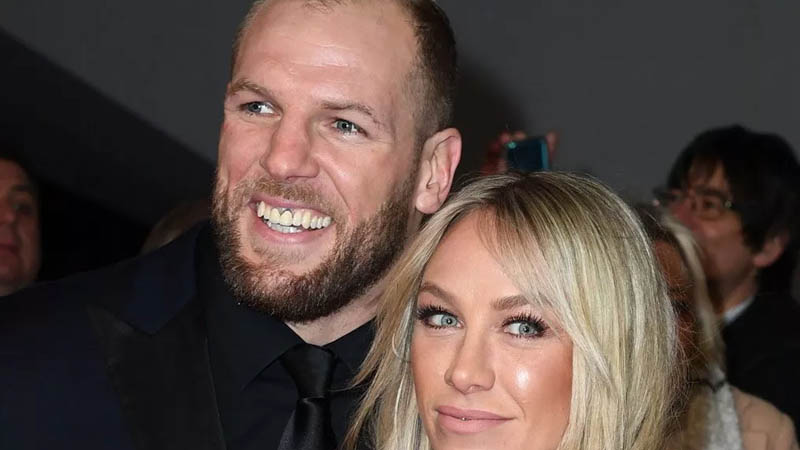 Chloe Madeley with James Haskell