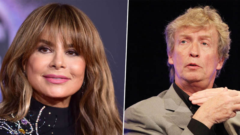 Paula Abdul and Nigel Lythgoe