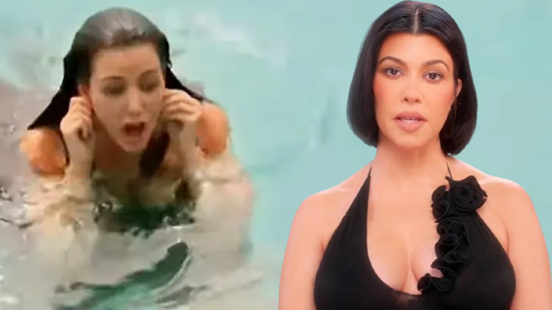  Kourtney Kardashian mocks Kim over diamond earring incident