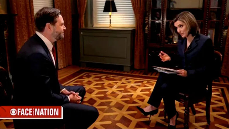 CBS News' Margaret Brennan pressed VP JD Vance