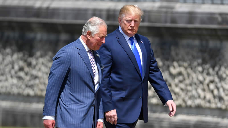 King charles with donald trump