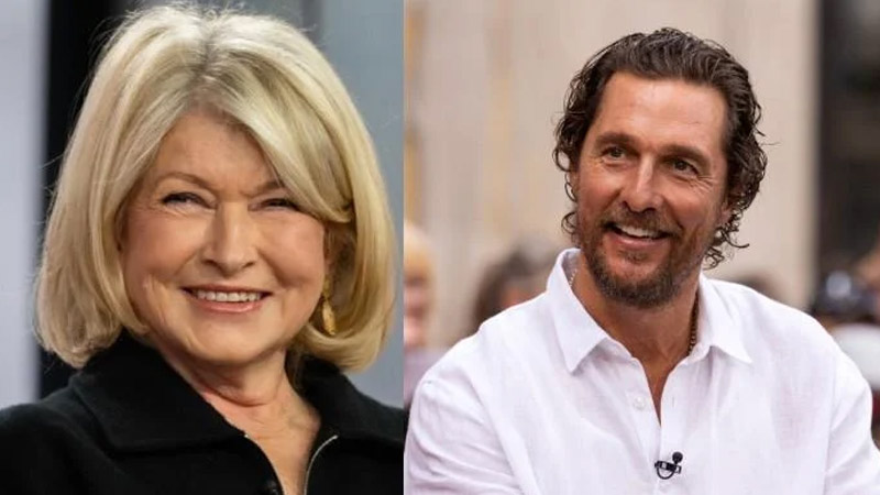 Matthew McConaughey and Martha Stewart