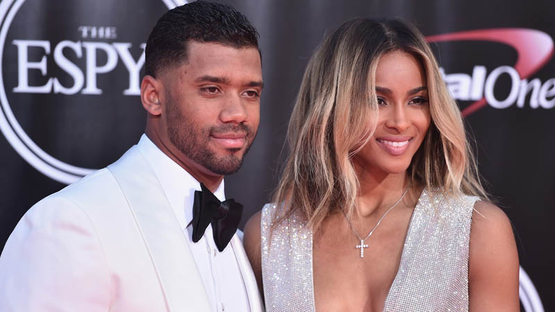 Russell Wilson and Ciara