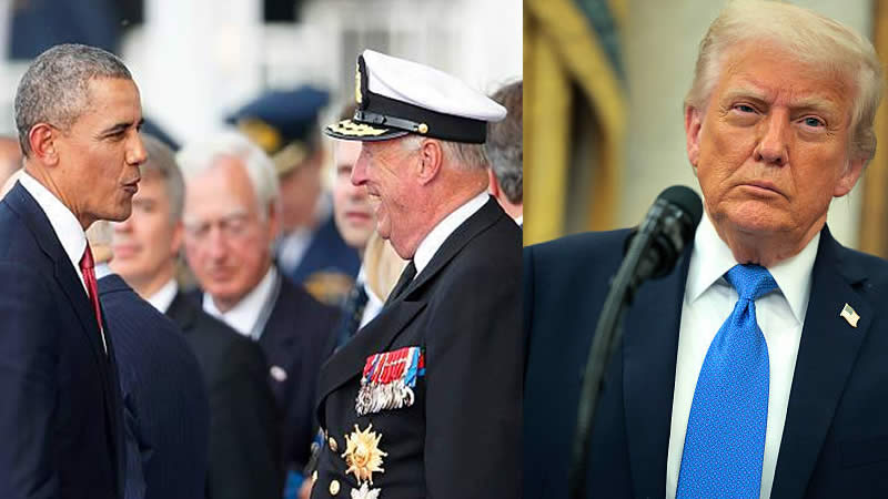 Barack Obama, King Harald and Trump