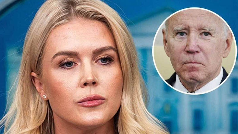 Karoline Leavitt and biden