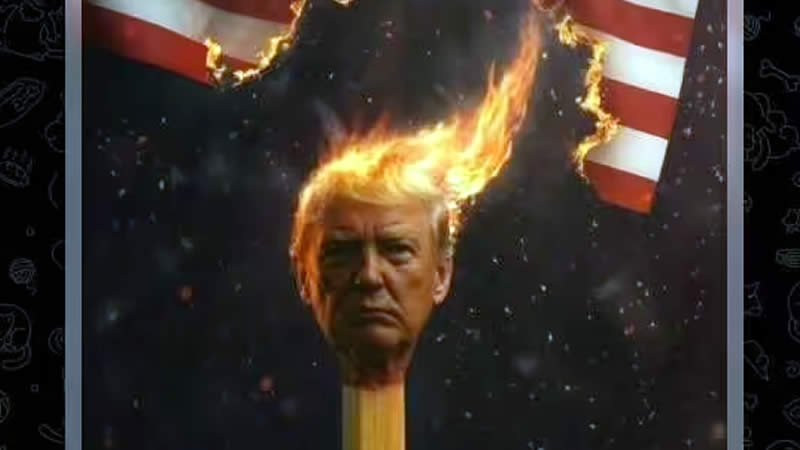 Iran Fiery Picture of Trump