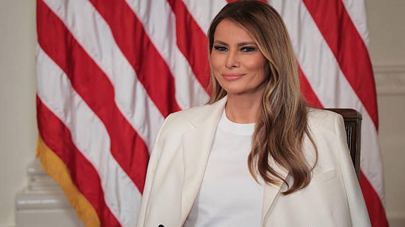Melania in white house