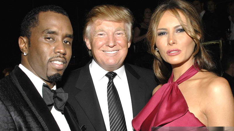Combs Donald Trump and Melania Trump
