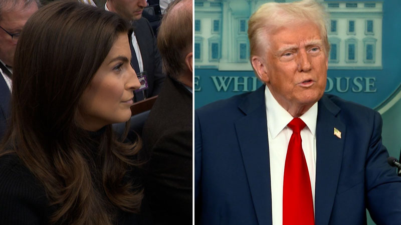 Kaitlan Collins and trump