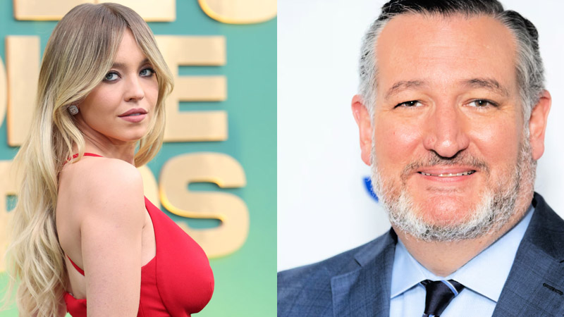 Sydney Sweeney and Ted Cruz