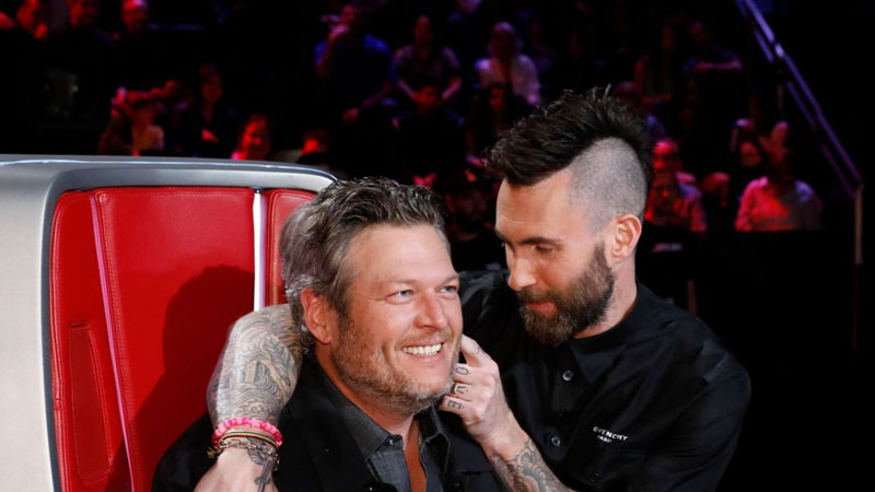 adam levine and blake shelton