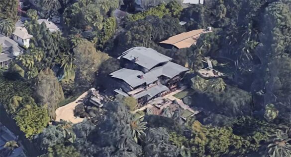 Brad Pitt ramps up security after a break-in at his LA home (Photo by Google Earth)