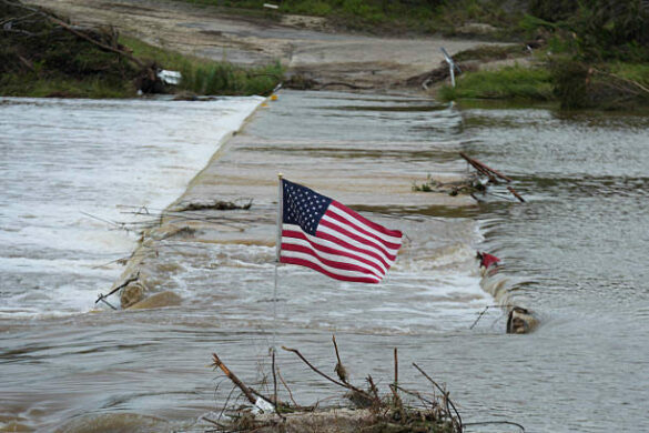 Floods from the guadalupe river in texas have killed at least 104 people. (Photo by Lokman Vural Elibol/Anadolu via Getty Images)