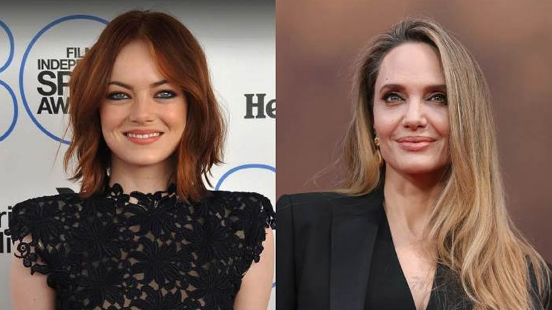 Emma Stone and Angelina Jolie