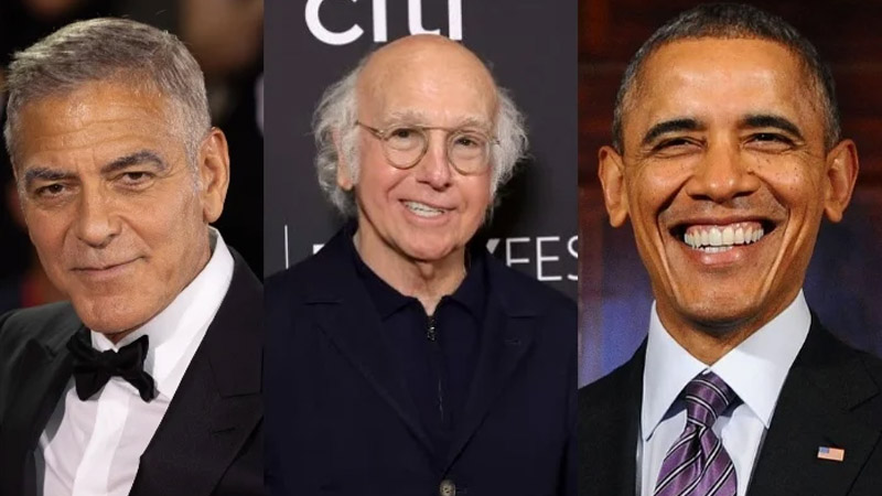 George Clooney and Larry David clash over Barack Obama