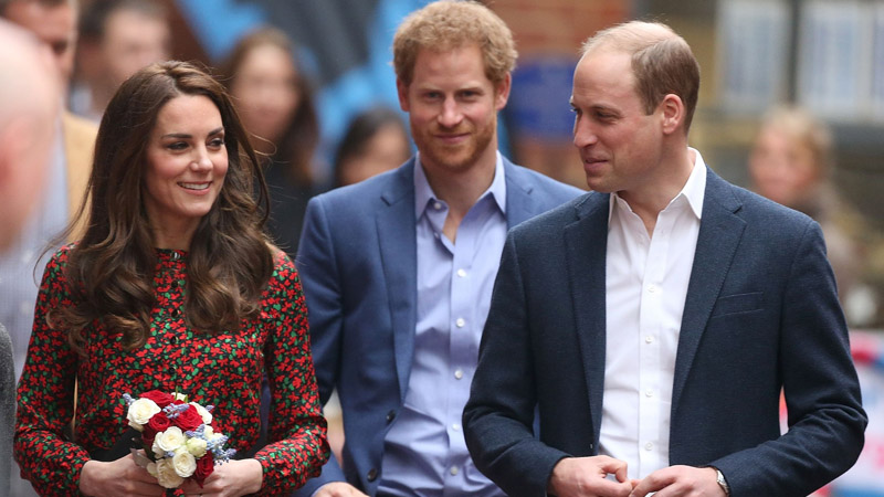 Harry and Prince William and kate