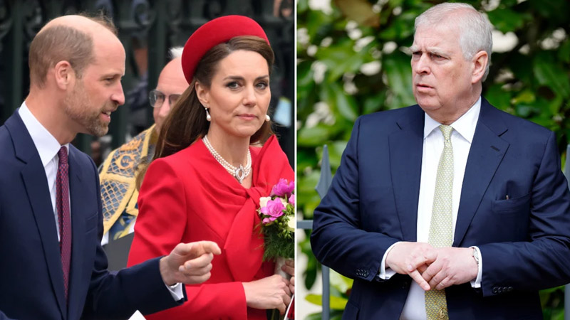 Prince Andrew kate and william