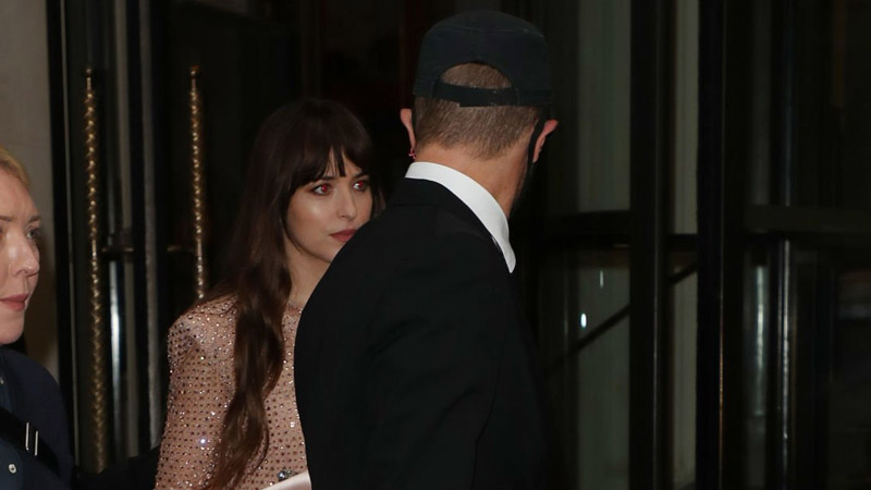 Chris Martin and Dakota Johnson