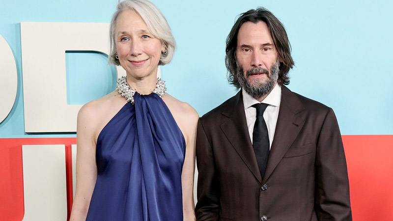 Alexandra Grant and Keanu Reeves