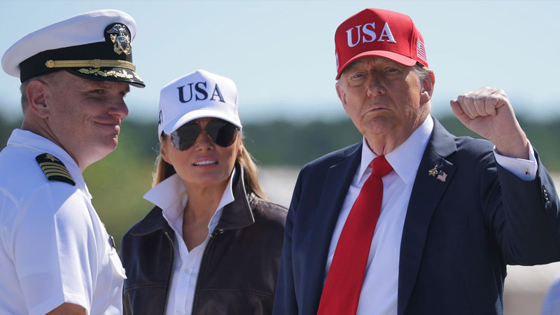 First Lady Melania Trump and President Donald Trump