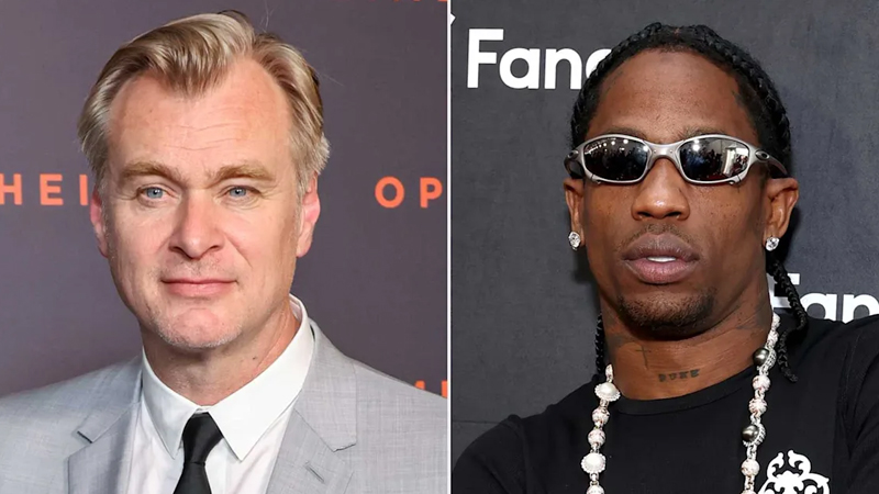 Christopher Nolan and Travis Scott